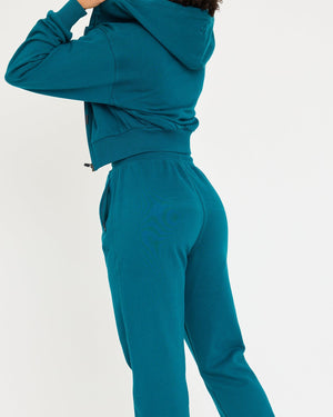 Core Classic Cropped Zip Hoodie