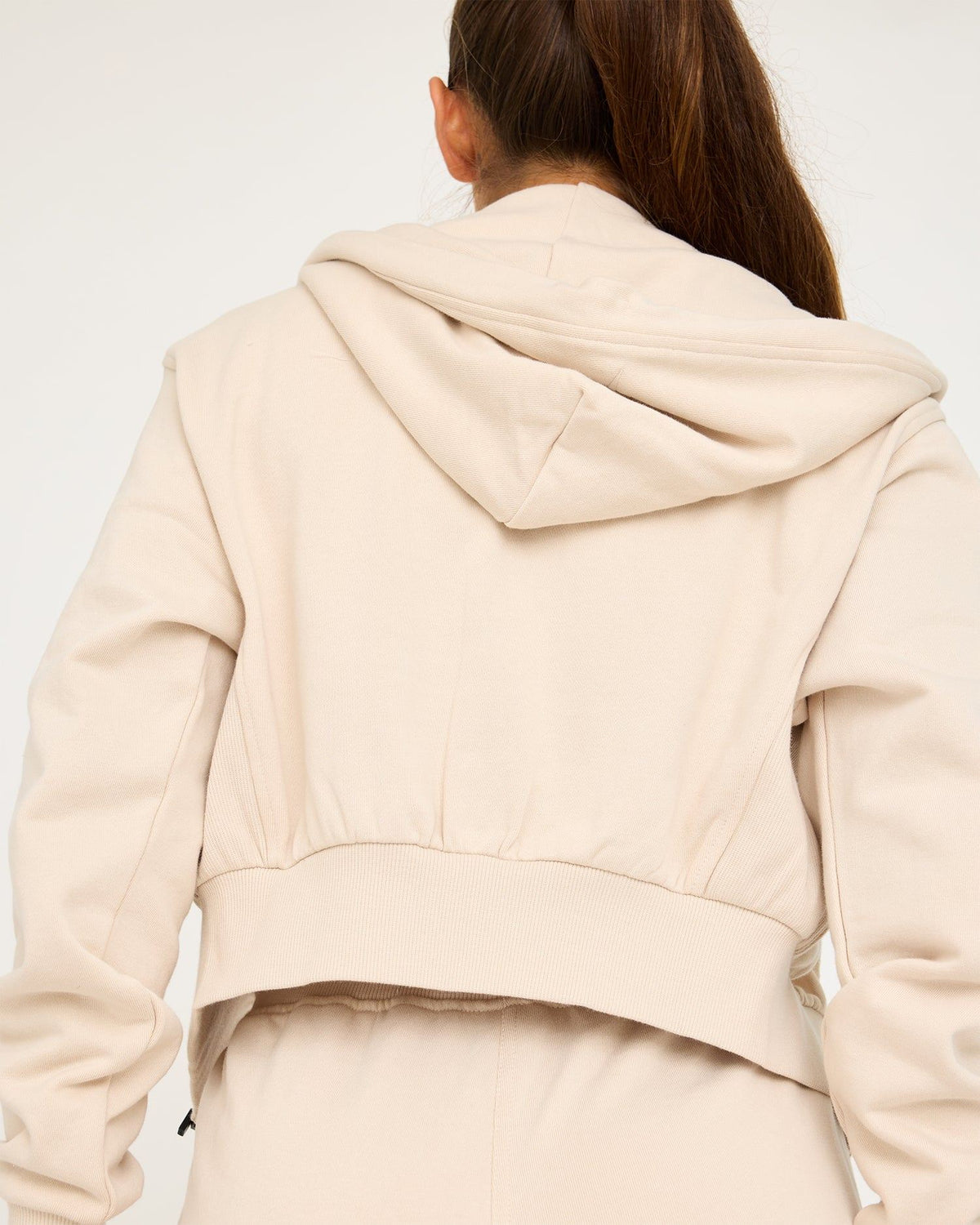 Sudadera con cremallera Core Classic Cropped