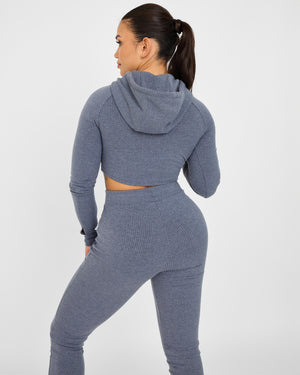 Felpa con cappuccio Lounge Cropped