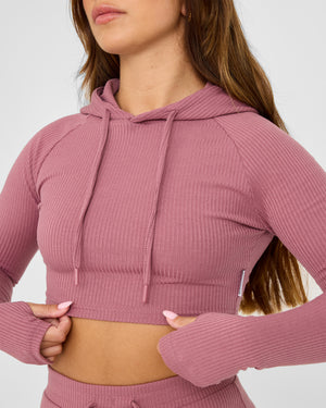 Felpa con cappuccio Lounge Cropped
